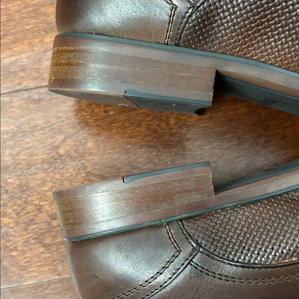 Steve Madden P. Dorian Dark Brown Men's Oxfords, Size 8.5